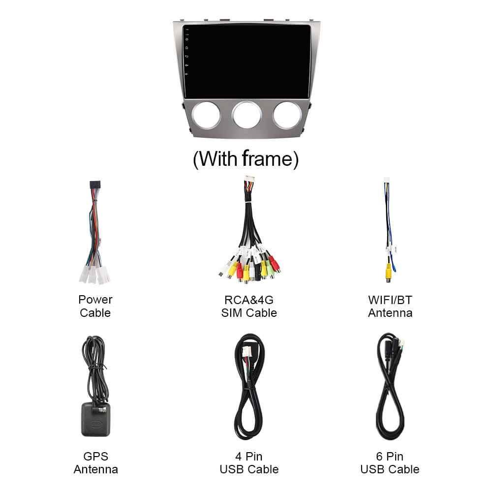 For Toyota Camry 2006-2011 Manual A/C Q74 Qualcomm Android 13 10" Car Radio