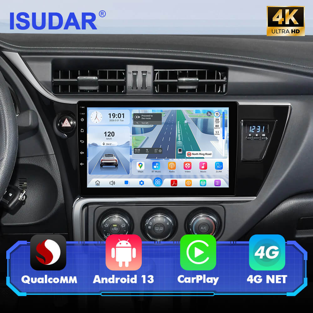 For Toyota Corolla 11 Auris E180 2017-2019 Q74 Qualcomm Android 13 10" Car Radio