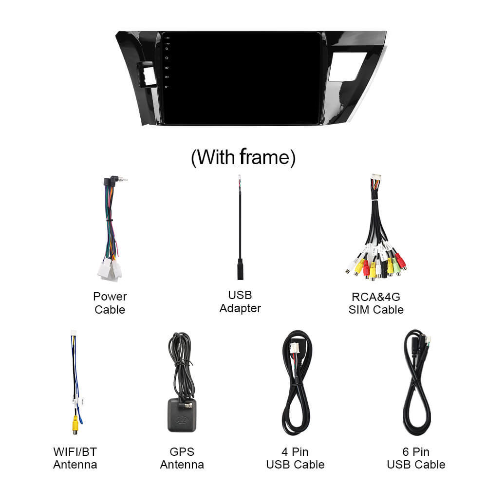 For Toyota Corolla 2014-2016 Q74 Qualcomm Android 13 10" Car Radio