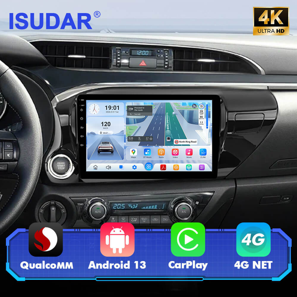 For Toyota Hilux 2016-2022 Q74 Qualcomm Android 13 10" Car Radio