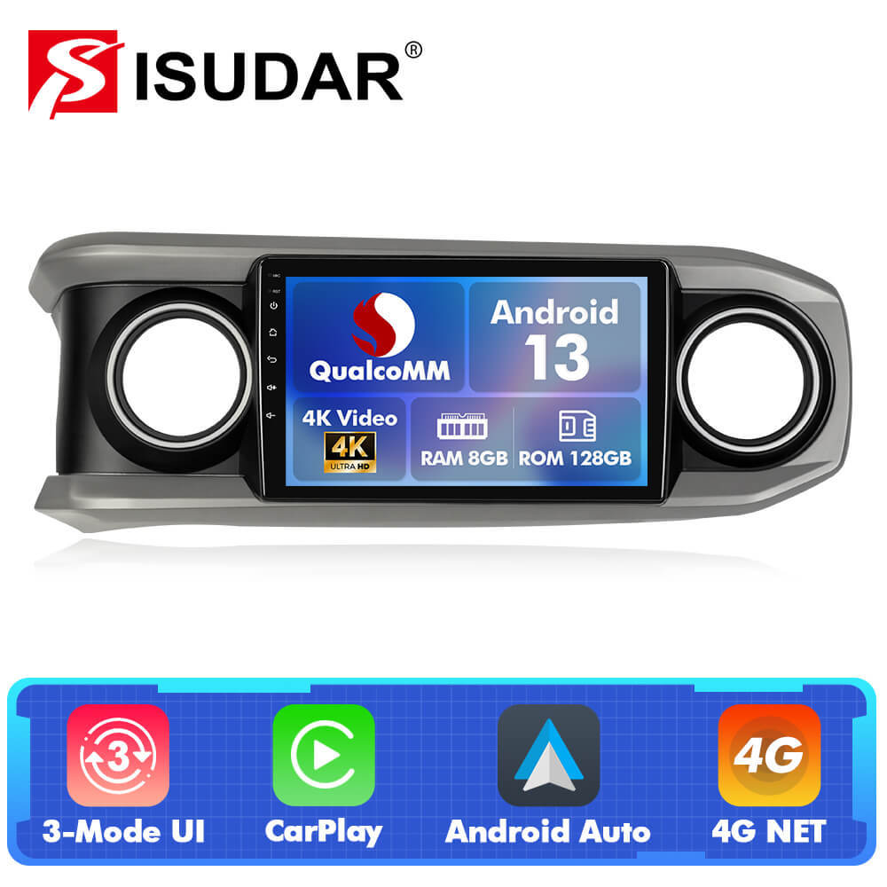 For Toyota Tacoma 2016-2021 Q74 Qualcomm Android 13 10" Car Radio