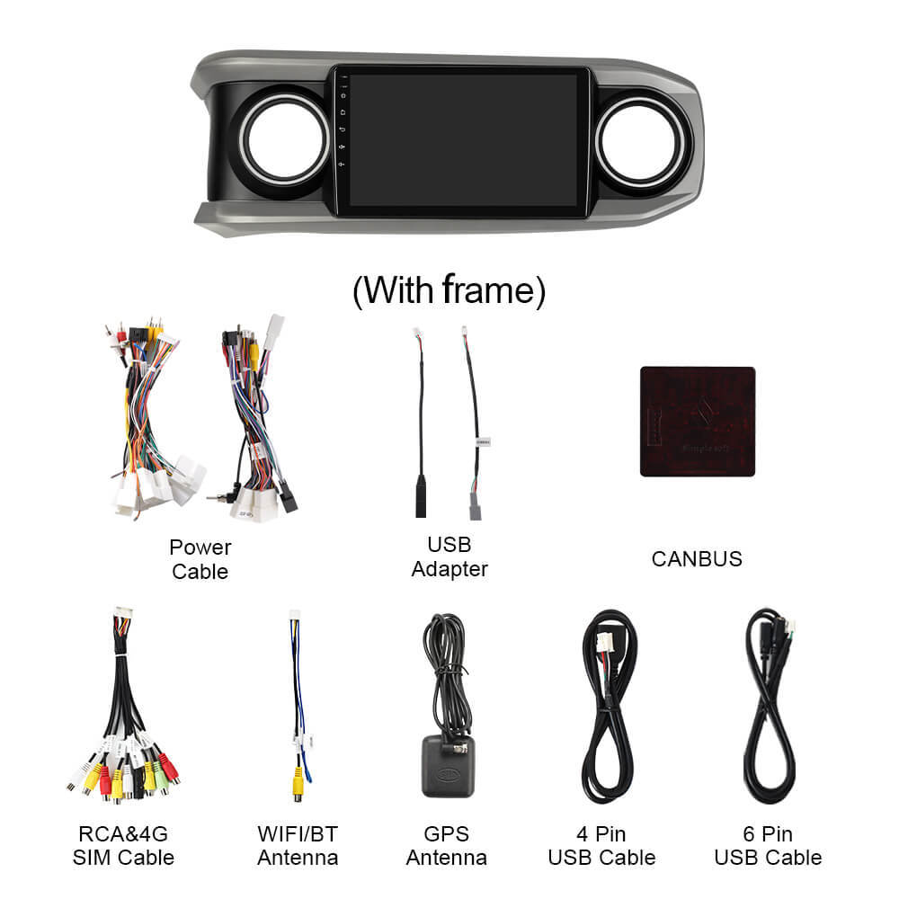 For Toyota Tacoma 2016-2021 Q74 Qualcomm Android 13 10" Car Radio