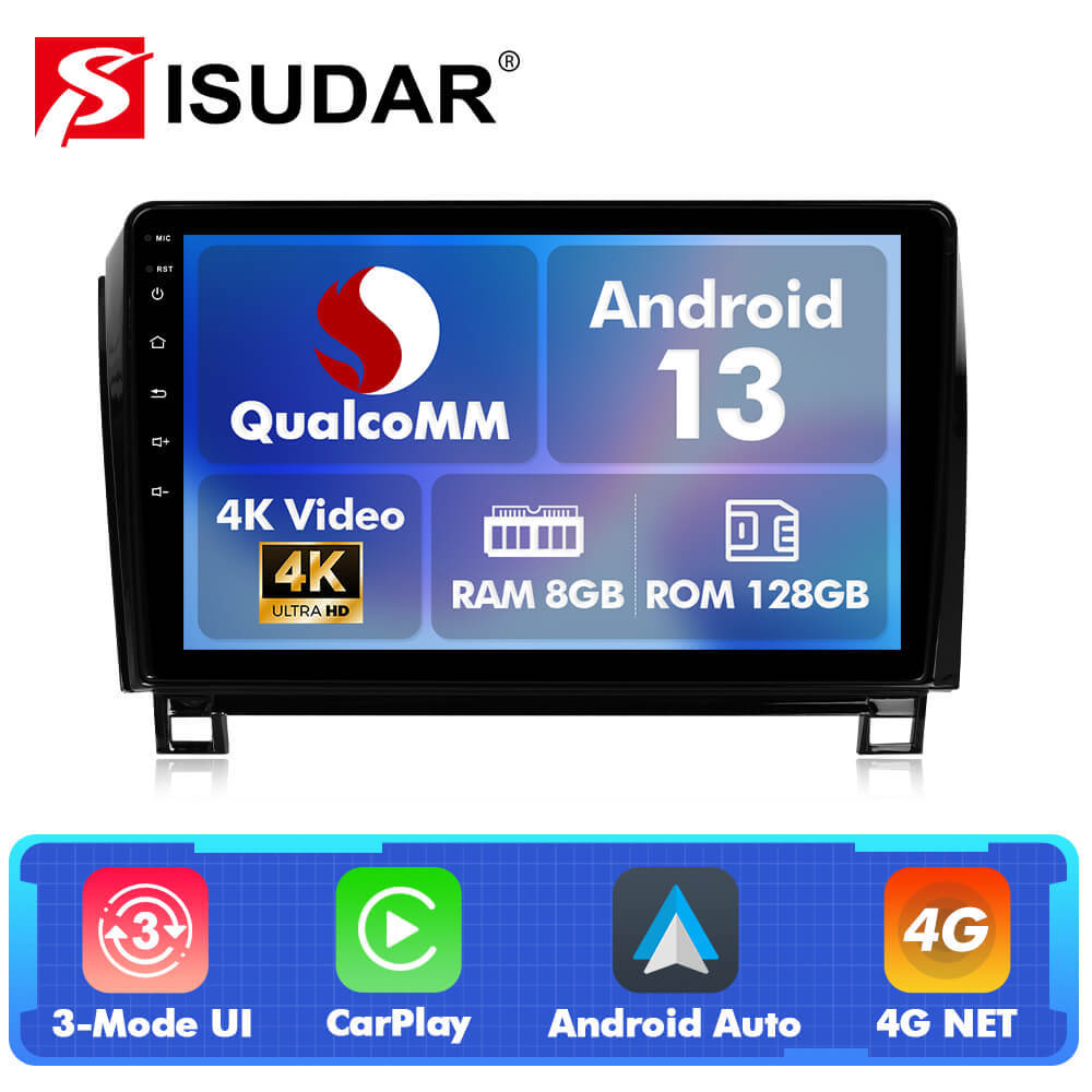 For Toyota Tundra 2007-2013 Sequoia 2007-2016 Q74 Qualcomm Android 13 10" Car Radio