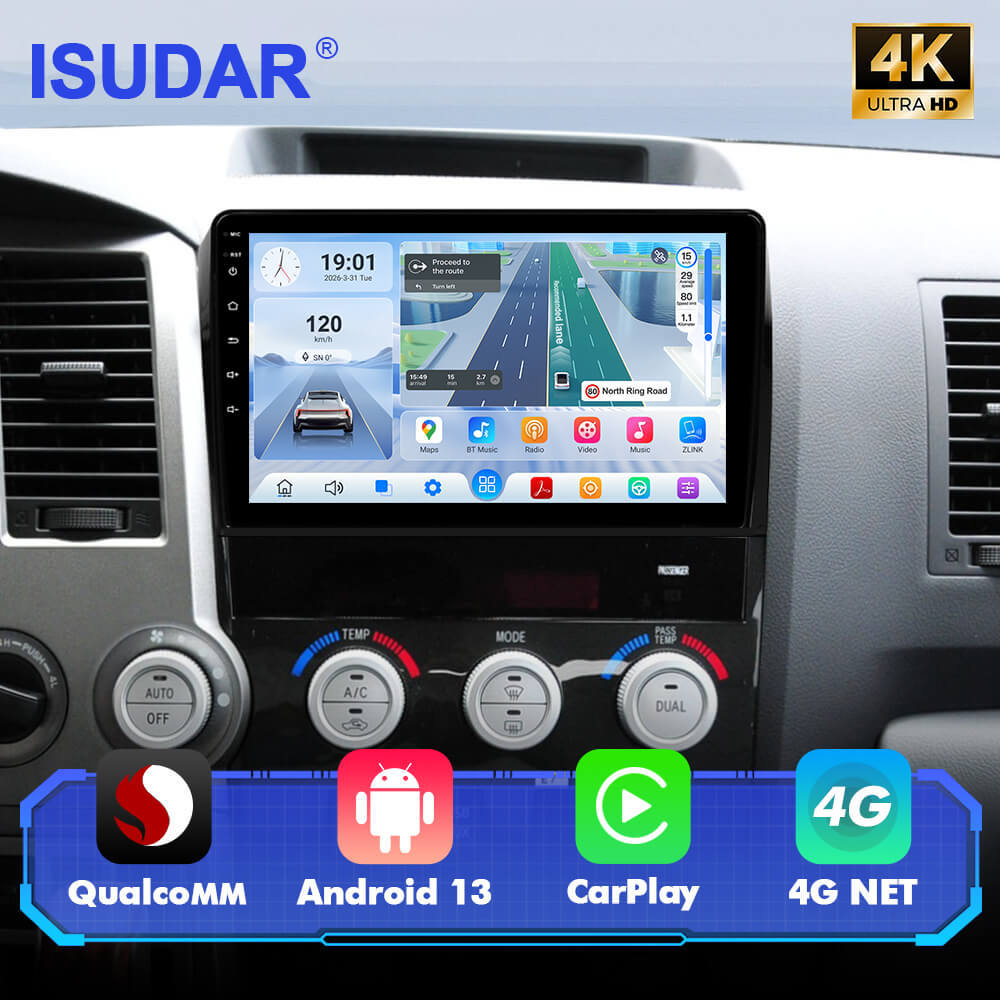 For Toyota Tundra 2007-2013 Sequoia 2007-2016 Q74 Qualcomm Android 13 10" Car Radio