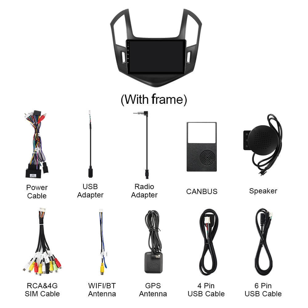 Q74 Qualcomm Android 13 9" Car Radio For Chevrolet Cruze 2013-2015