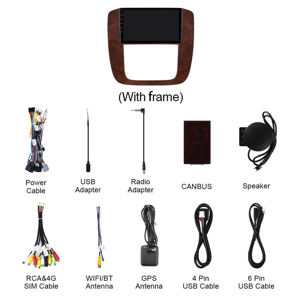 Q74 Qualcomm Android 13 9" Car Radio For GMC Sierra/Yukon/Sierra 3rd /Chevrolet Tahoe/Suburban/Suburban 10th/Silverado 2nd