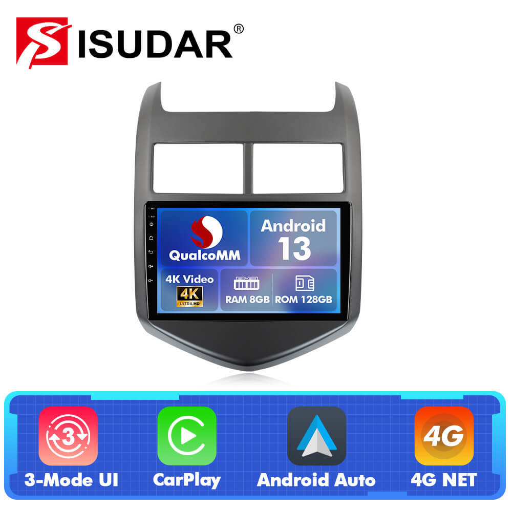 Q74 Qualcomm Android 13 9" Car Radio For Chevrolet Sonic Aveo 2011-2016
