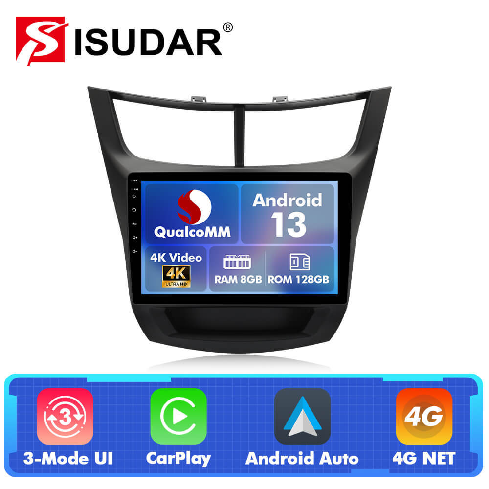 Q74 Qualcomm Android 13 9" Car Radio For Chevrolet Aveo 2018-2020 Sail 2016-2020