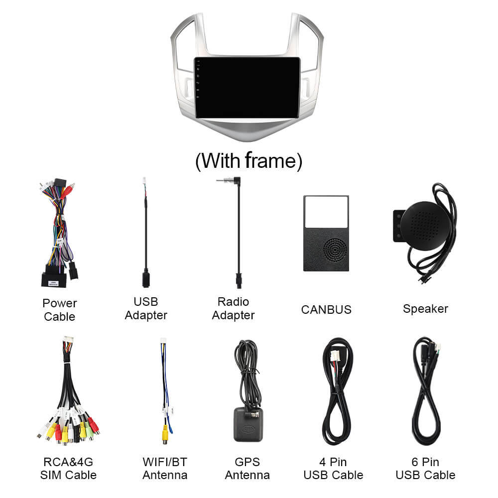 Q74 Qualcomm Android 13 9" Car Radio For Chevrolet Cruze 2013-2015