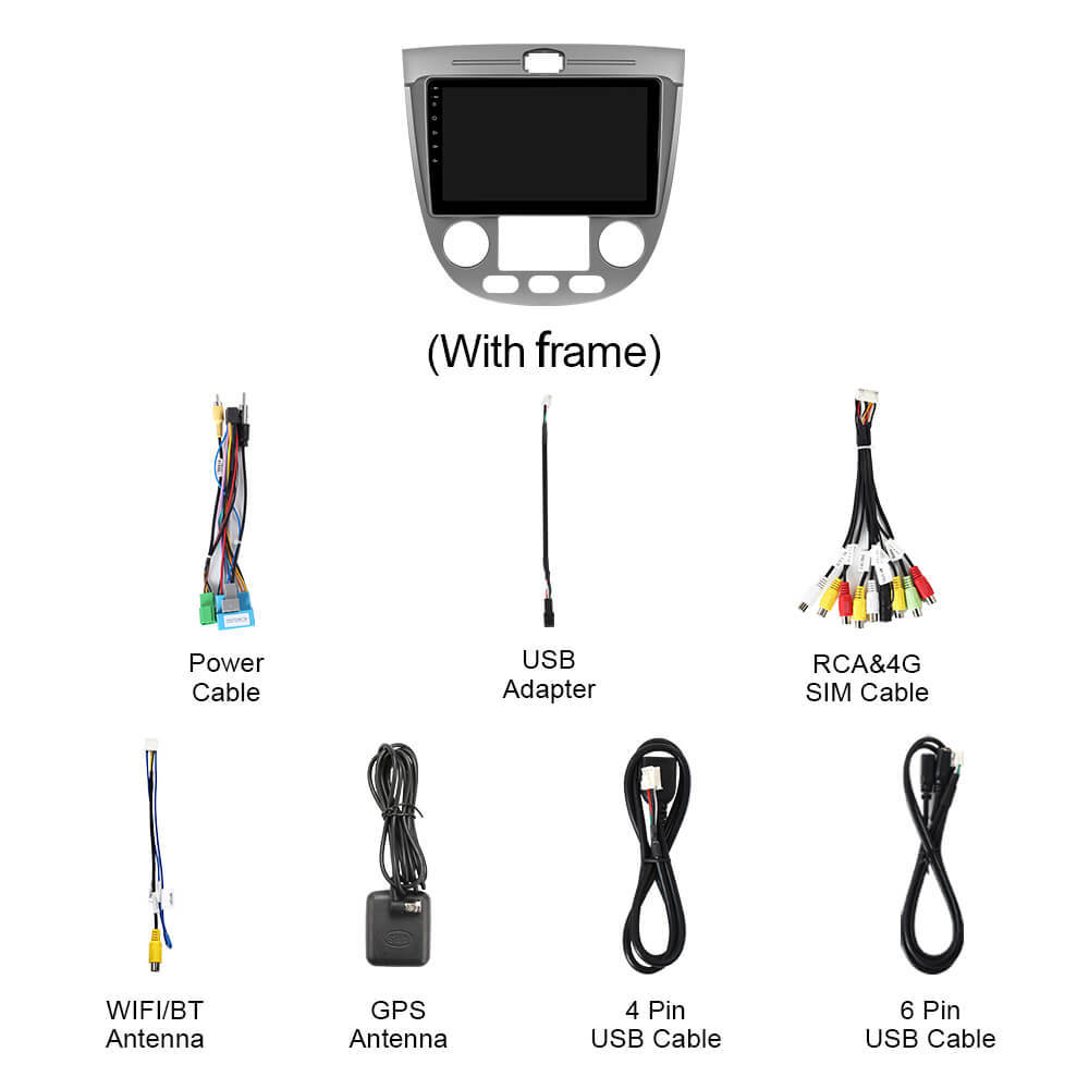Q74 Qualcomm Android 13 9" Car Radio For Chevrolet Optra 2004-2013