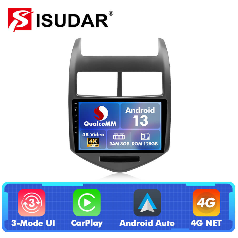 Q74 Qualcomm Android 13 9" Car Radio For Chevrolet Sonic Aveo 2011-2016