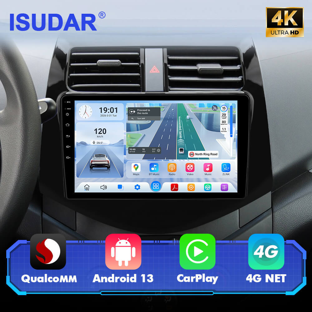 Q74 Qualcomm Android 13 9" Car Radio For Chevrolet Spark 2009-2016