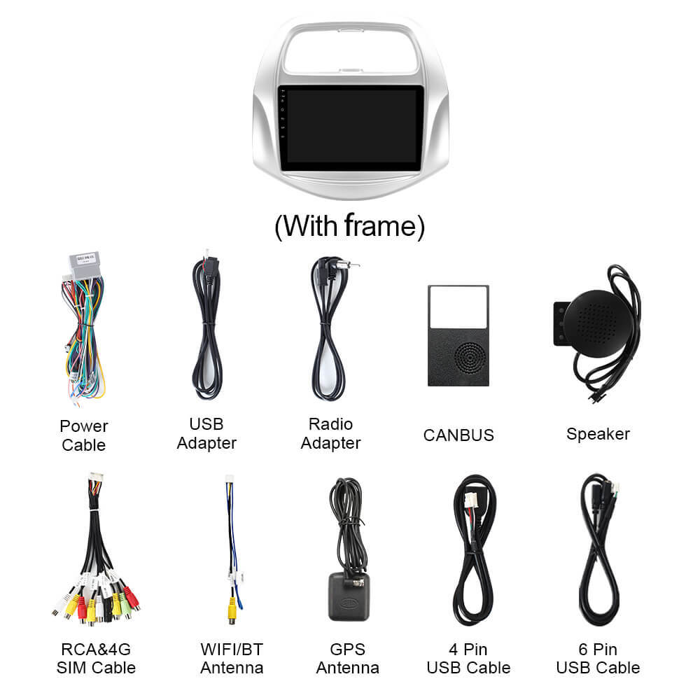 Q74 Qualcomm Android 13 9" Car Radio For Chevrolet Spark Beat 2017-2020