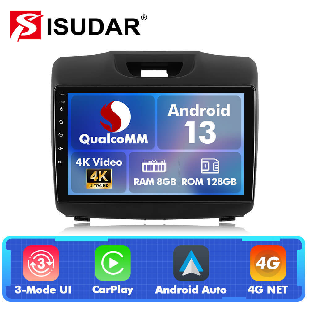 Q74 Qualcomm Android 13 9" Car Radio For Isuzu D-Max/Mu-X / Chevrolet Trailblazer Holden S10 Colorado 2015-2018