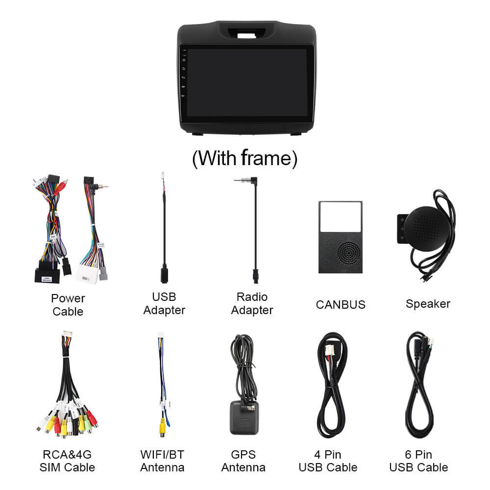 Q74 Qualcomm Android 13 9" Car Radio For Isuzu D-Max/Mu-X / Chevrolet Trailblazer Holden S10 Colorado 2015-2018
