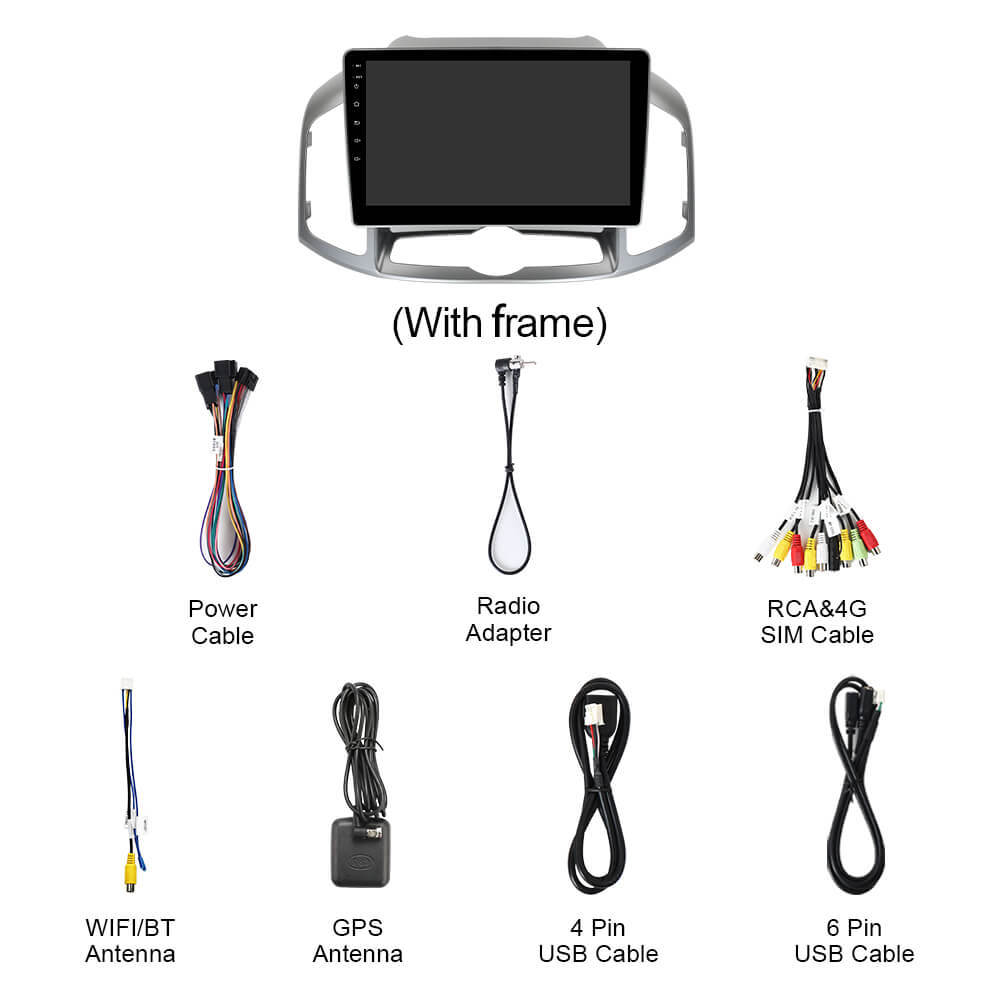 Q74 Qualcomm Android 13 10" Car Radio For Chevrolet Captiva 1 2012 - 2017