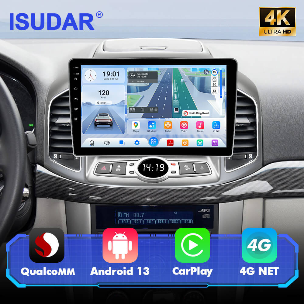 Q74 Qualcomm Android 13 10" Car Radio For Chevrolet Captiva 1 2012 - 2017