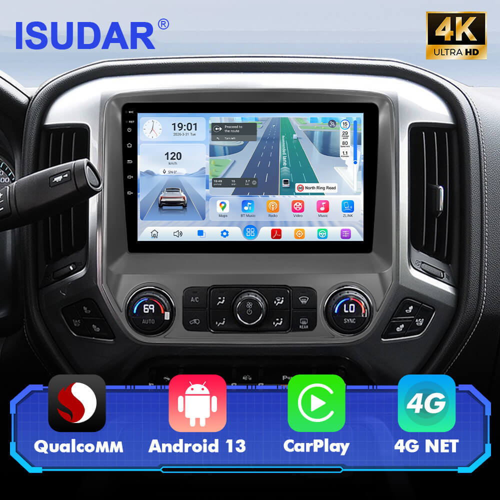 Q74 Qualcomm Android 13 10" Car Radio For Chevrolet Gmc Silverado Sierra 2014-2018