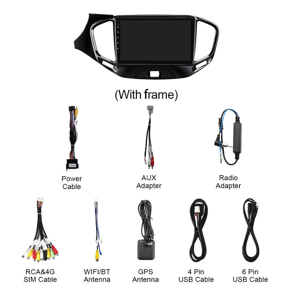 Q74 Qualcomm Android 13 9" Car Radio For LADA Vesta Cross Sport 2015-2023