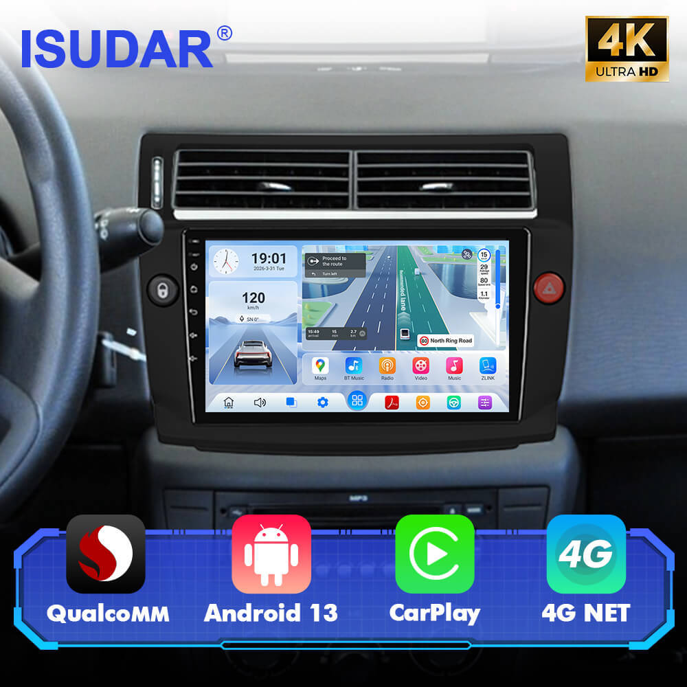 Q74 Qualcomm Android 13 9" Car Radio For Citroen C4 C-Triomphe C-Quatre 2004-2009