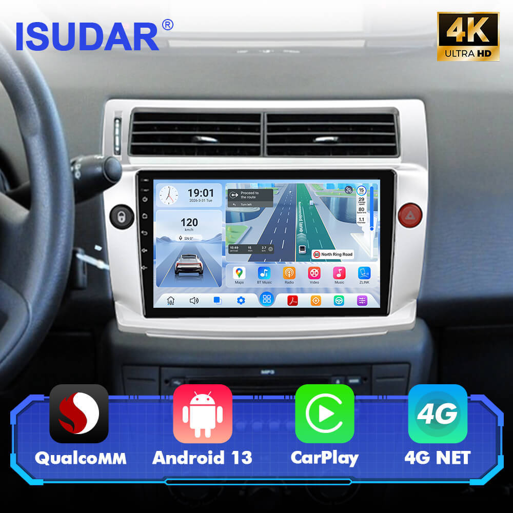 Q74 Qualcomm Android 13 9" Car Radio For Citroen C4 C-Triomphe C-Quatre 2004-2009