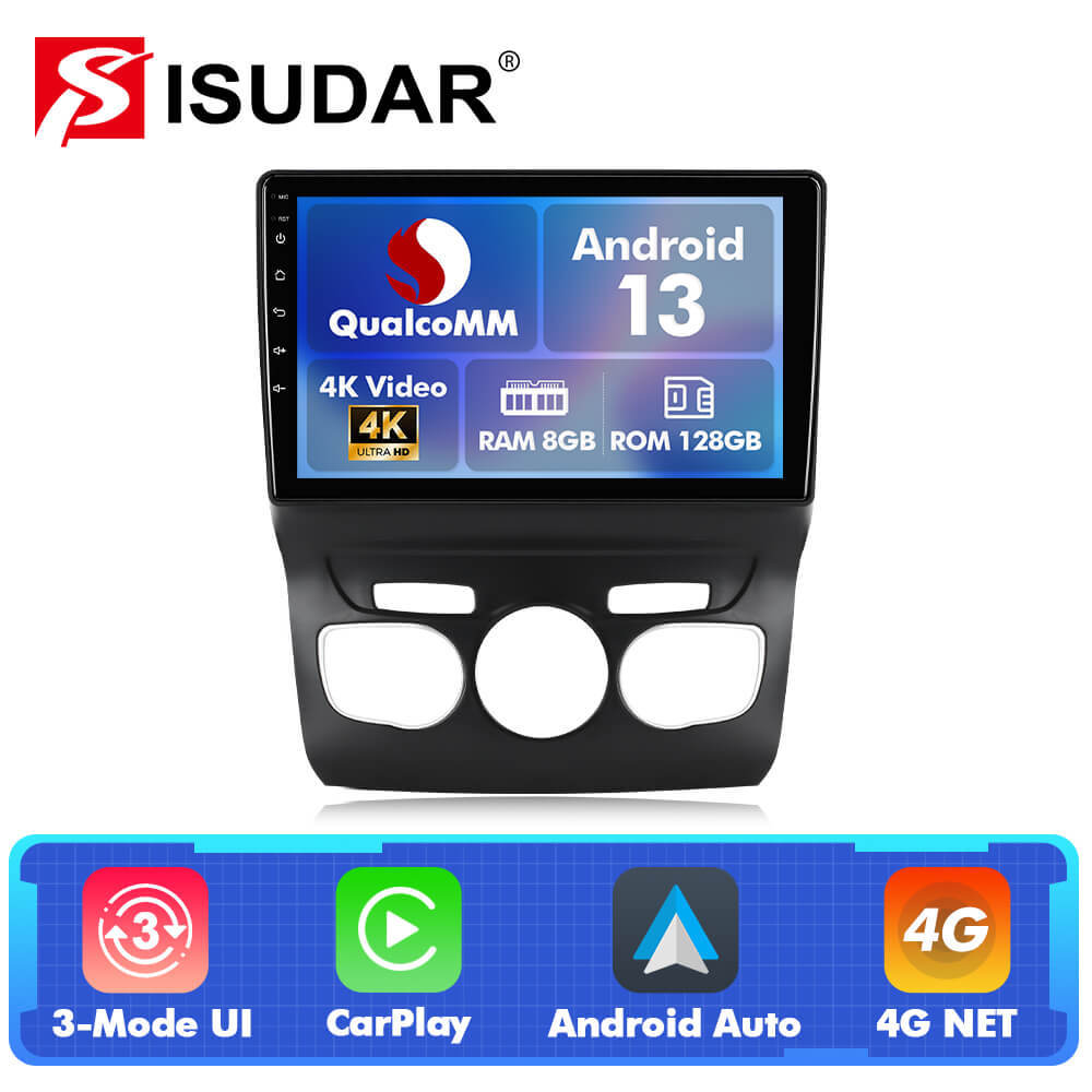 Q74 Qualcomm Android 13 10" Car Radio For Citroen C4 C4L DS4 2013 - 2017