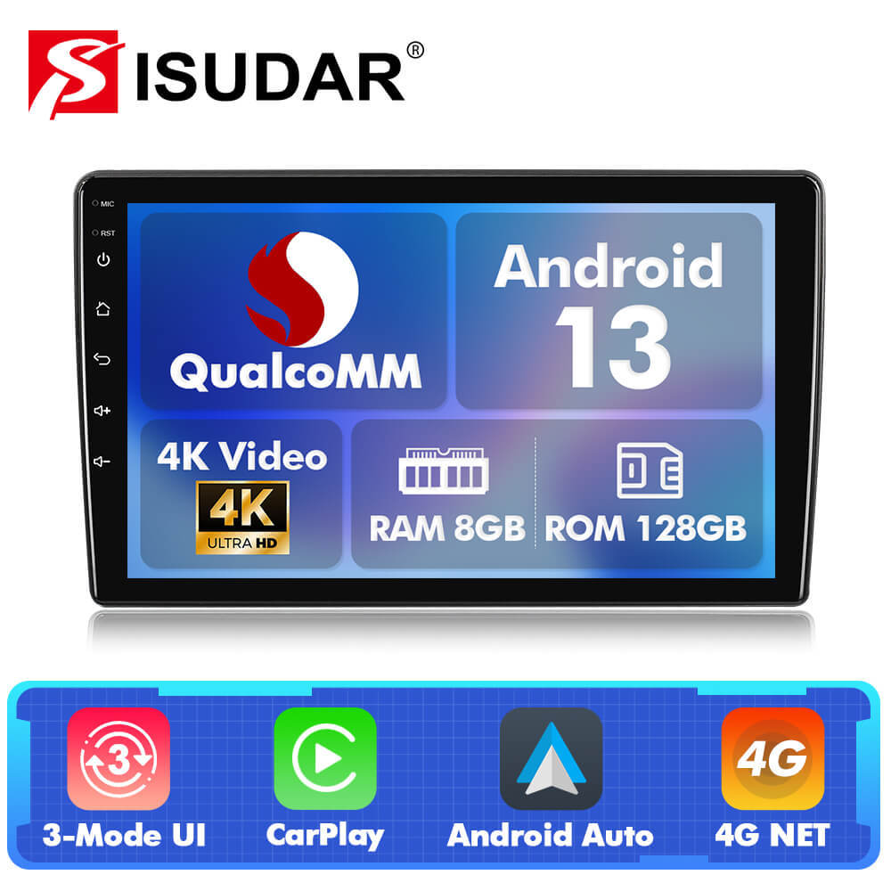 Q74 Qualcomm Android 13 9" Car Radio For Peugeot 407 1 2004 - 2011