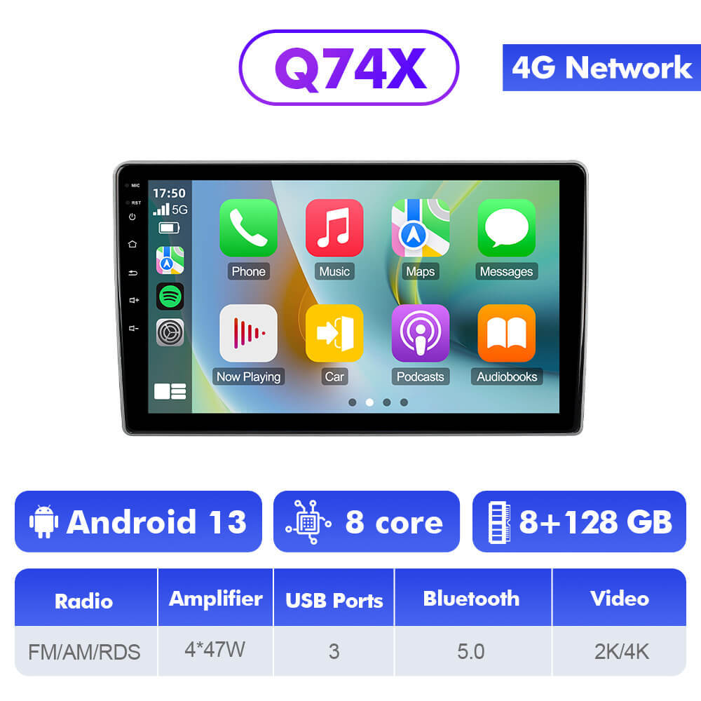 Q74 Qualcomm Android 13 9" Car Radio For Peugeot 407 1 2004 - 2011