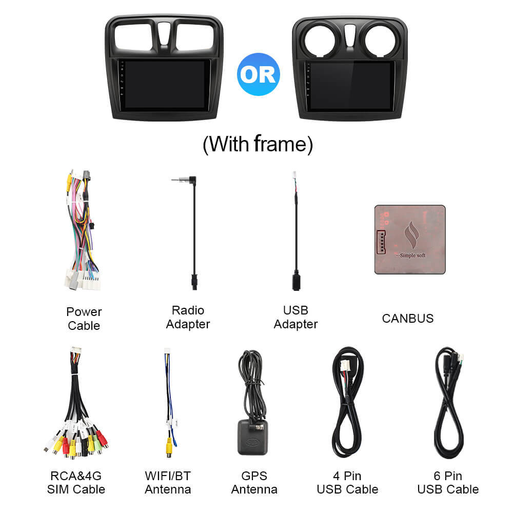 Q74 Qualcomm Android 13 9" Car Radio For Renault Logan 2 2012-2019