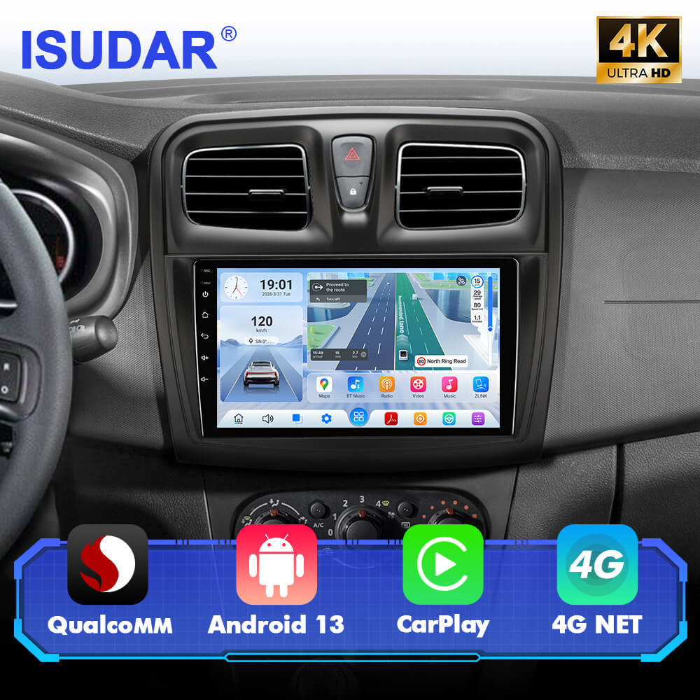 Q74 Qualcomm Android 13 9" Car Radio For Renault Logan 2 2012-2019