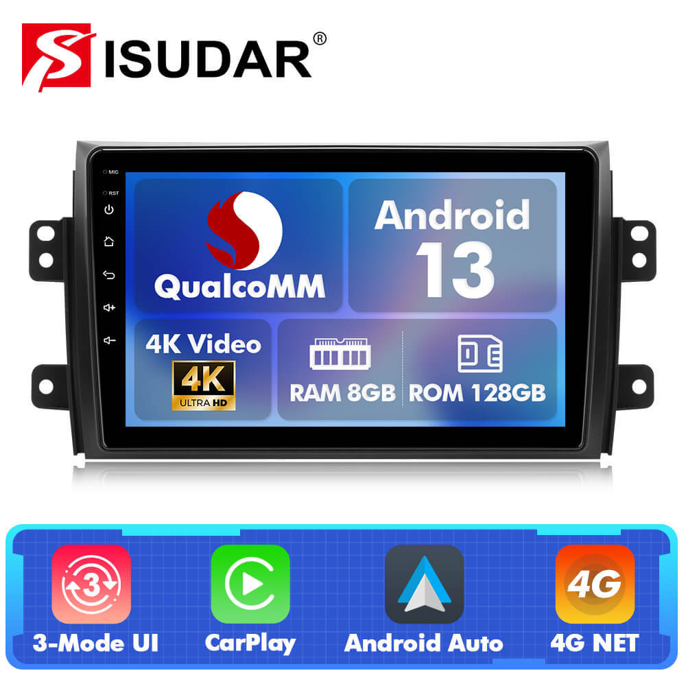 Q74 Qualcomm Android 13 9" Car Radio For Suzuki Sx4 2005-2016
