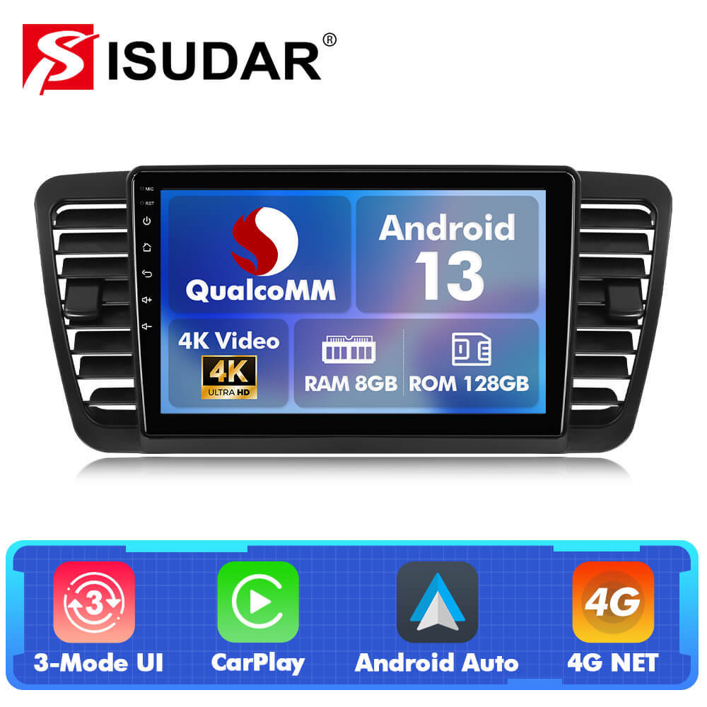 Q74 Qualcomm Android 13 9" Car Radio For Subaru Legacy Outback 2005-2009