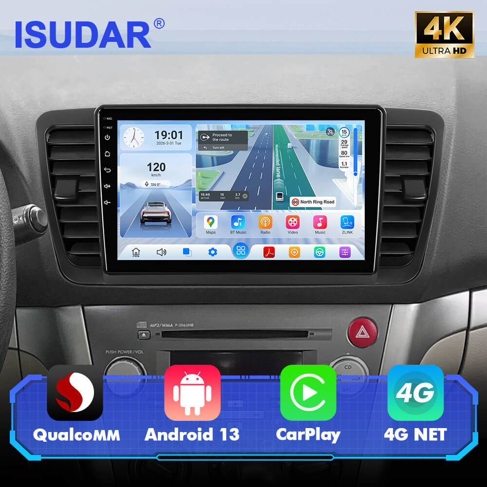 Q74 Qualcomm Android 13 9" Car Radio For Subaru Legacy Outback 2005-2009