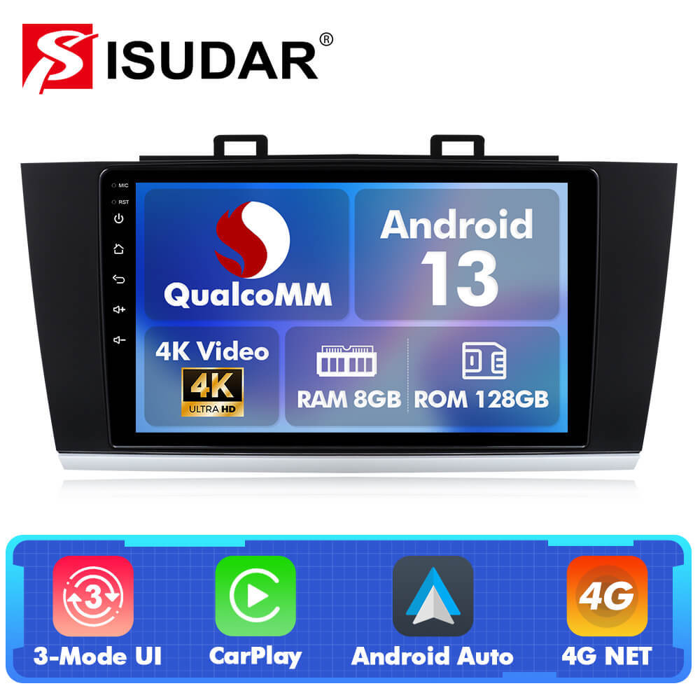 Q74 Qualcomm Android 13 9" Car Radio For Subaru Outback Legacy 2015-2018