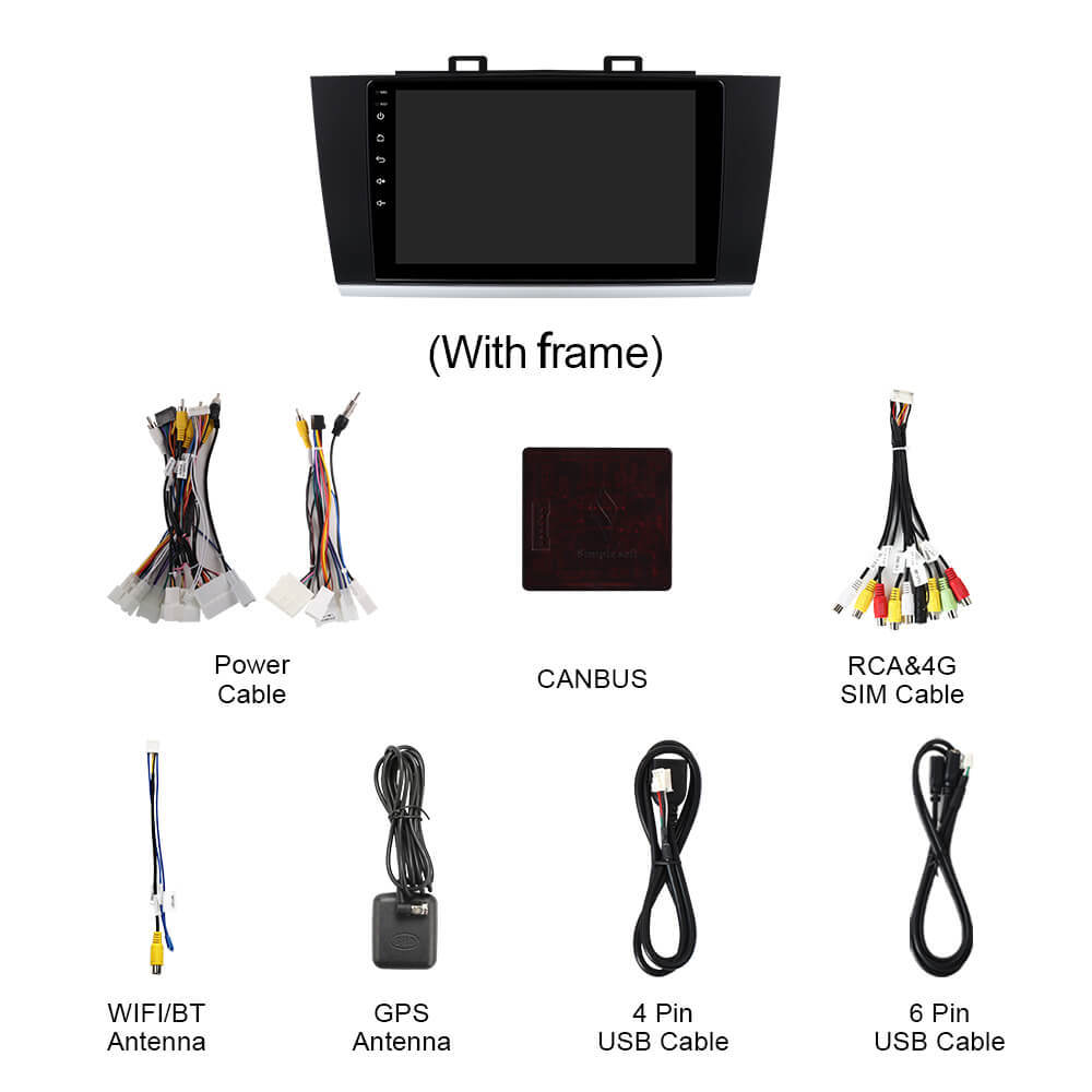 Q74 Qualcomm Android 13 9" Car Radio For Subaru Outback Legacy 2015-2018