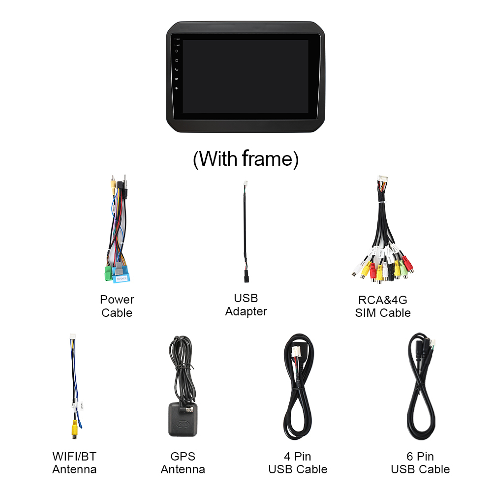 Q74 Qualcomm Android 13 9" Car Radio For Suzuki Ignis 2017-2020