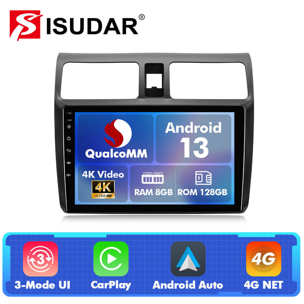 Q74 Qualcomm Android 13 9" Car Radio For Suzuki Swift 2003-2010