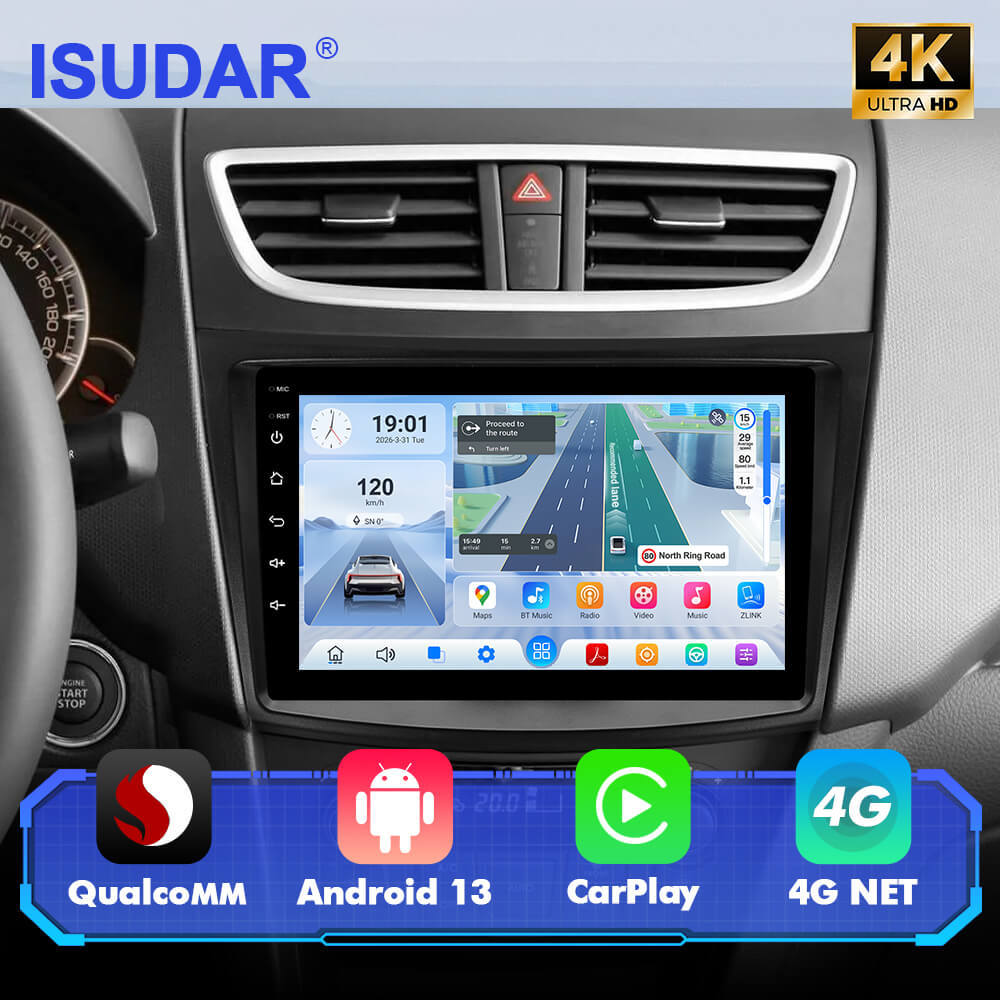 Q74 Qualcomm Android 13 9" Car Radio For Suzuki Swift 2010-2017