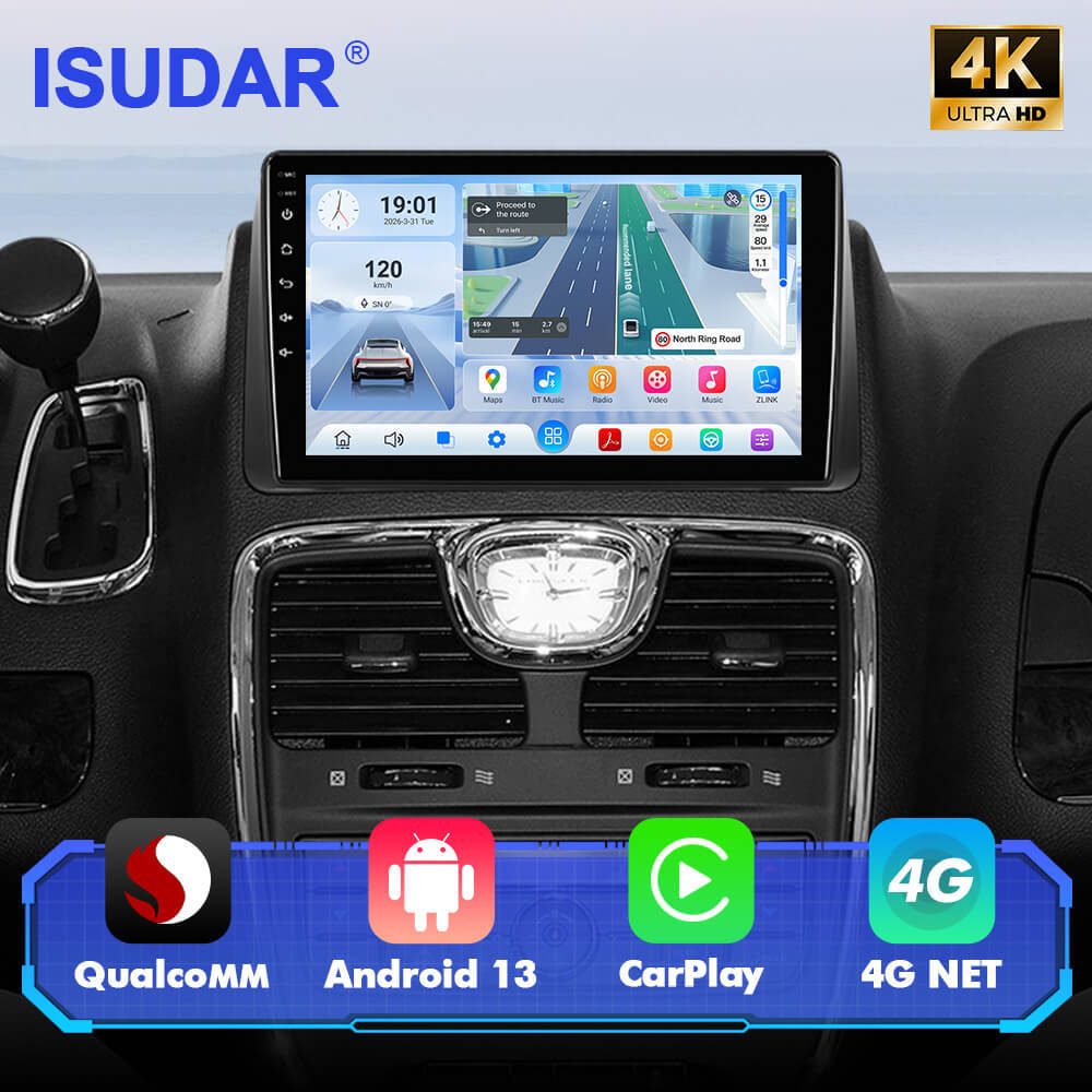 Q74 Qualcomm Android 13 9" Car Radio For Dodge Grand Caravan 2011-2020 Chrysler Town & Country 2011-2016 Chrysler Grand Voyager 20112015