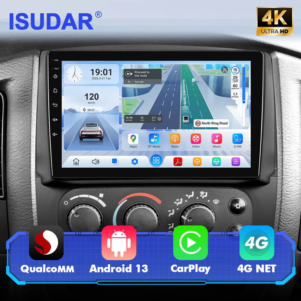 Q74 Qualcomm Android 13 9" Car Radio For Dodge RAM 1500/2500/3500 2002-2005