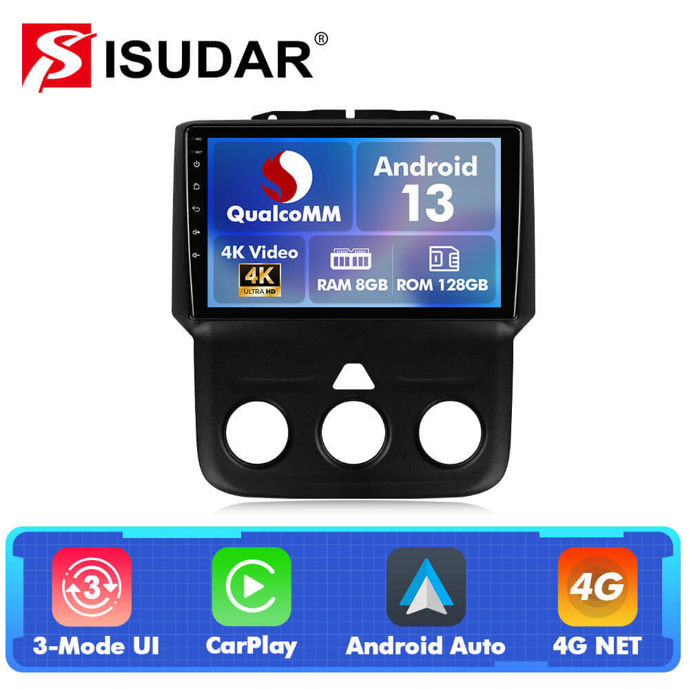 Q74 Qualcomm Android 13 9" Car Radio For Dodge Ram 1500 2500 3500 2013-2018