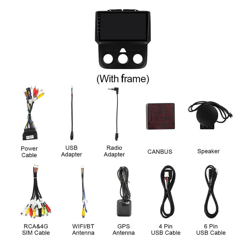 Q74 Qualcomm Android 13 9" Car Radio For Dodge Ram 1500 2500 3500 2013-2018