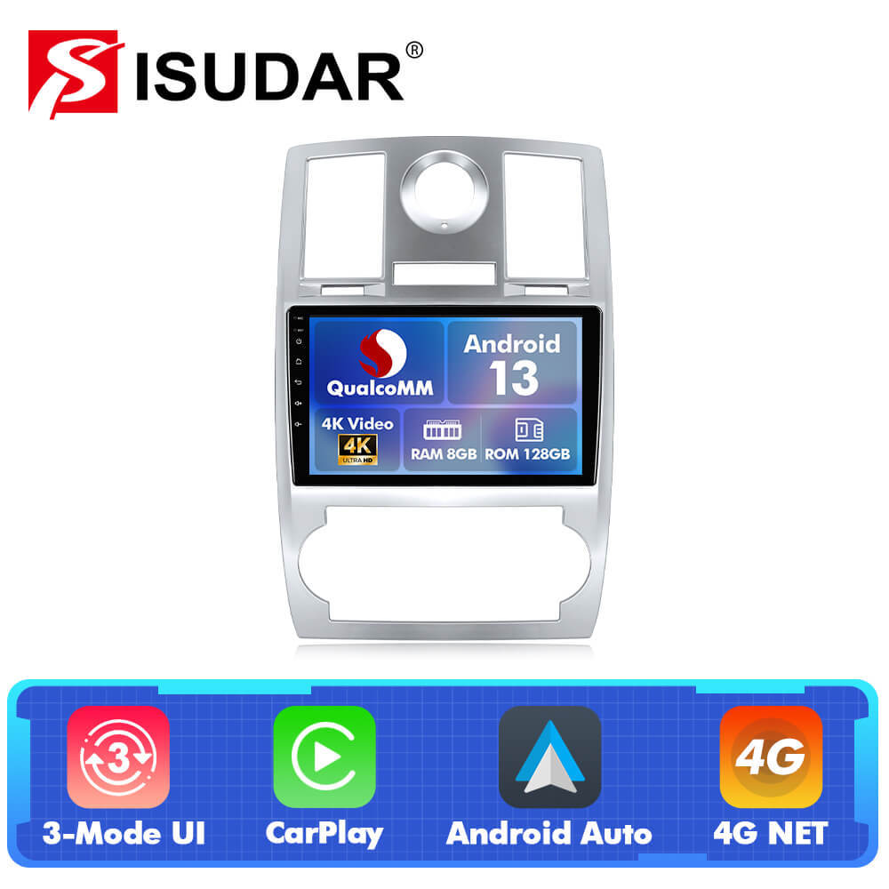 Q74 Qualcomm Android 13 9" Car Radio For JEEP Chrysler 300C 2004-2011
