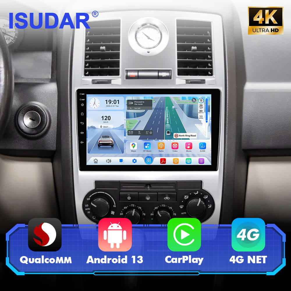 Q74 Qualcomm Android 13 9" Car Radio For JEEP Chrysler 300C 2004-2011