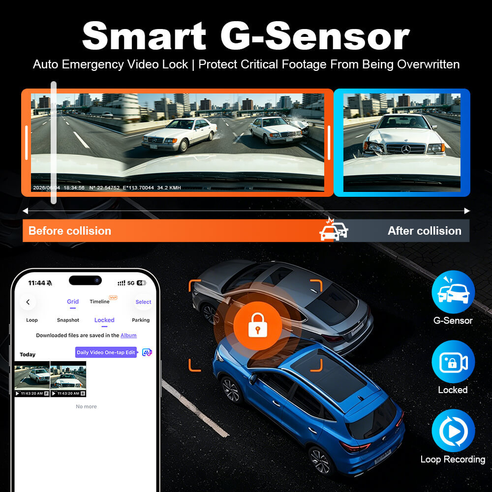 ISUDAR 2026 OEM Hidden DVR Model NA4 | 4K UHD | Sony Sensor | WiFi App | For Volvo XC90 2016-2022