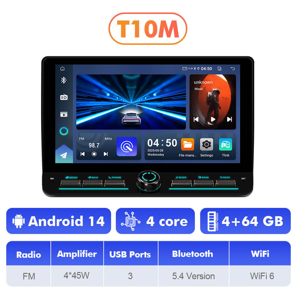 T10C/T10M/T75X For Mitsubishi ASX 2010-2016 Androd 14 10inch Button Touch Screen Car Radio