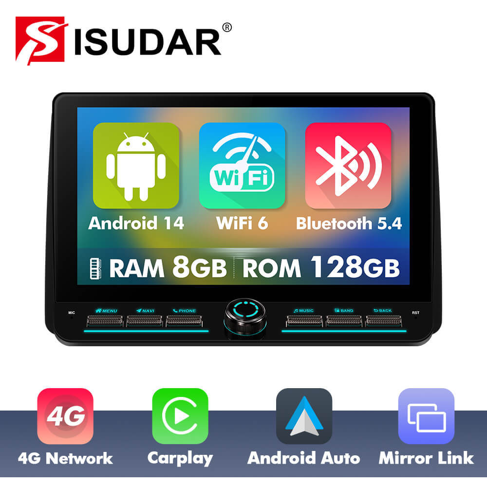 T75/T10C/T10M 10inch Android 14 Angle Key 2.0 Car Radio For Renault Duster HM 2 2020 - 2021