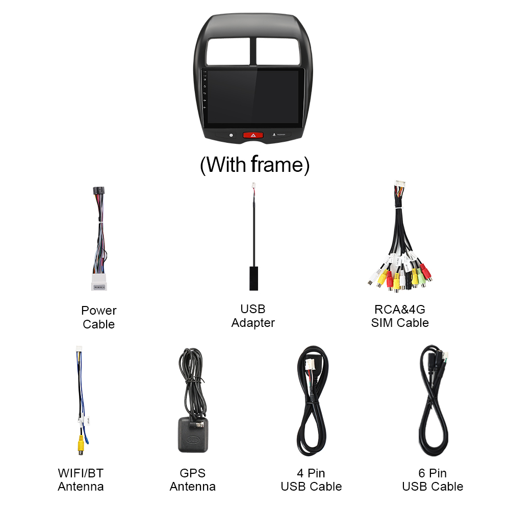 For Mitsubishi ASX 2010-2016 Q74 Qualcomm Android 13 10" Car Radio