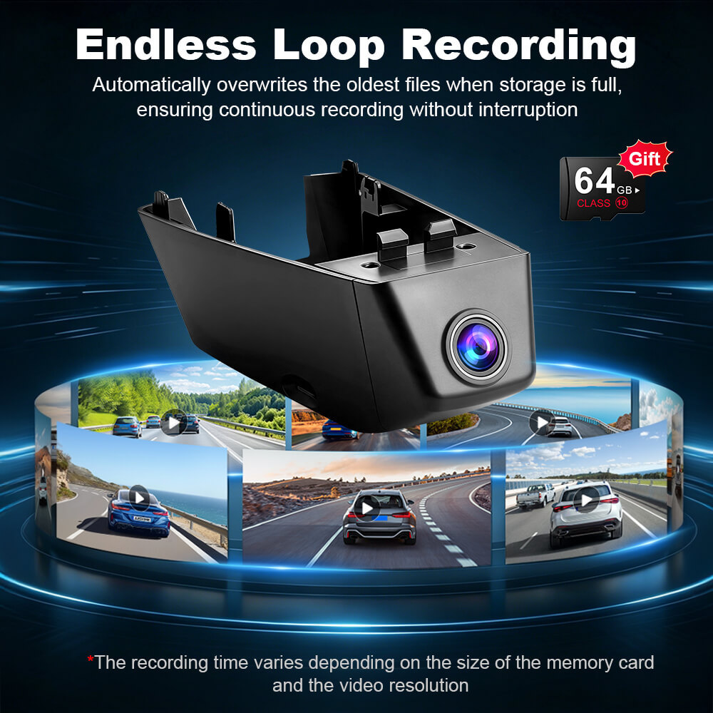 ISUDAR 2026 OEM Hidden DVR | 4K UHD | Sony Sensor | WiFi App | For Volvo XC40 2021-