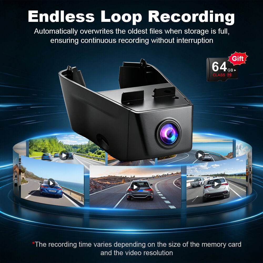 ISUDAR 2026 OEM Hidden DVR | 4K UHD | Sony Sensor | WiFi App | Volvo XC60/S90/V90 2022-